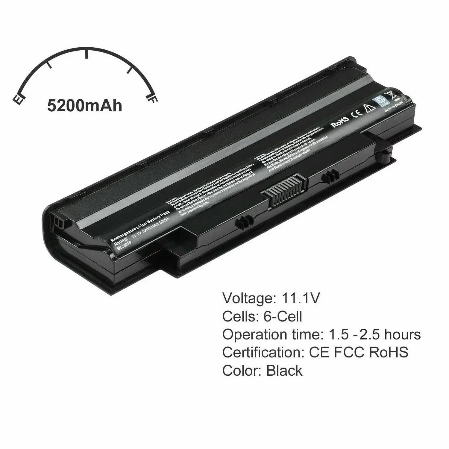 Battery For Dell Inspiron 15r 17r 14r 13r N5110 N5010 N4110 N4010 N7110 N3010