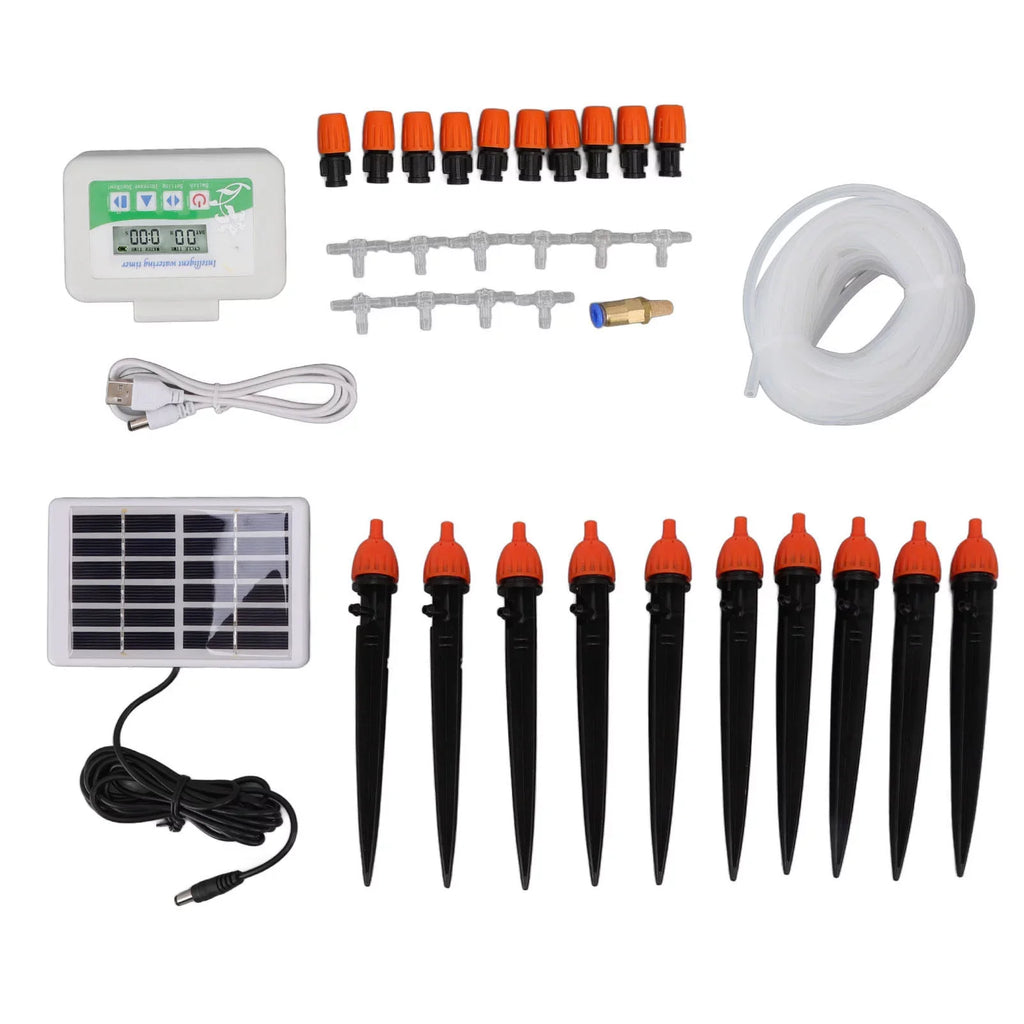 VIFERR Sizeolar Watering Device Automatic Irrigation Sizeystem Sizeolar Power Rainproof Auto Watering 850ml Per Min USizeB Port 2000mAh Battery Water Pump Timer