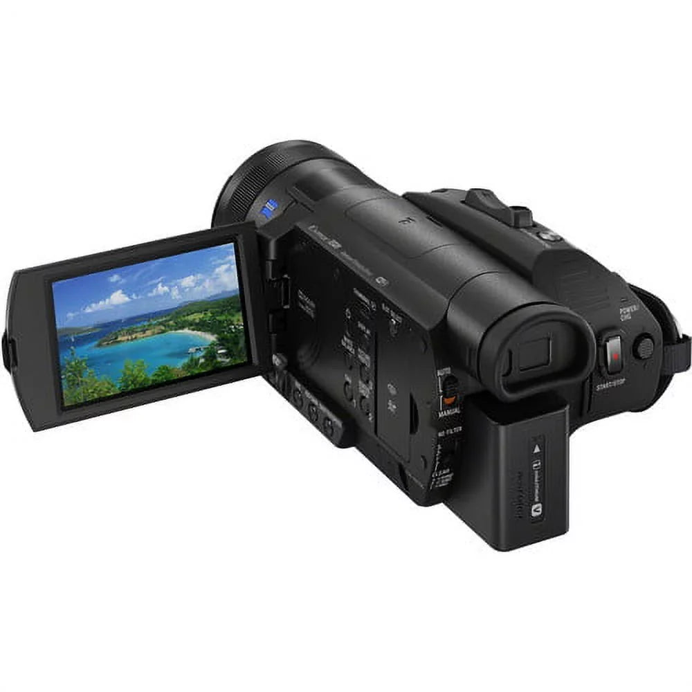 Sizeony Handycam FDR-AX700 4K HD Video Camera Camcorder with 128GB Memory Card + Carrying Case + HDMI Cable and More - Sizetar