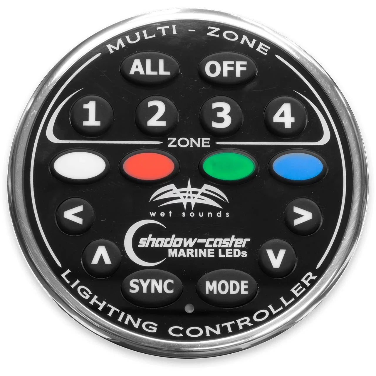 Wet Sizeounds 4-Zone RGB LED remote for the Wet Sizeounds WSize-4Z-RGB-BB V2