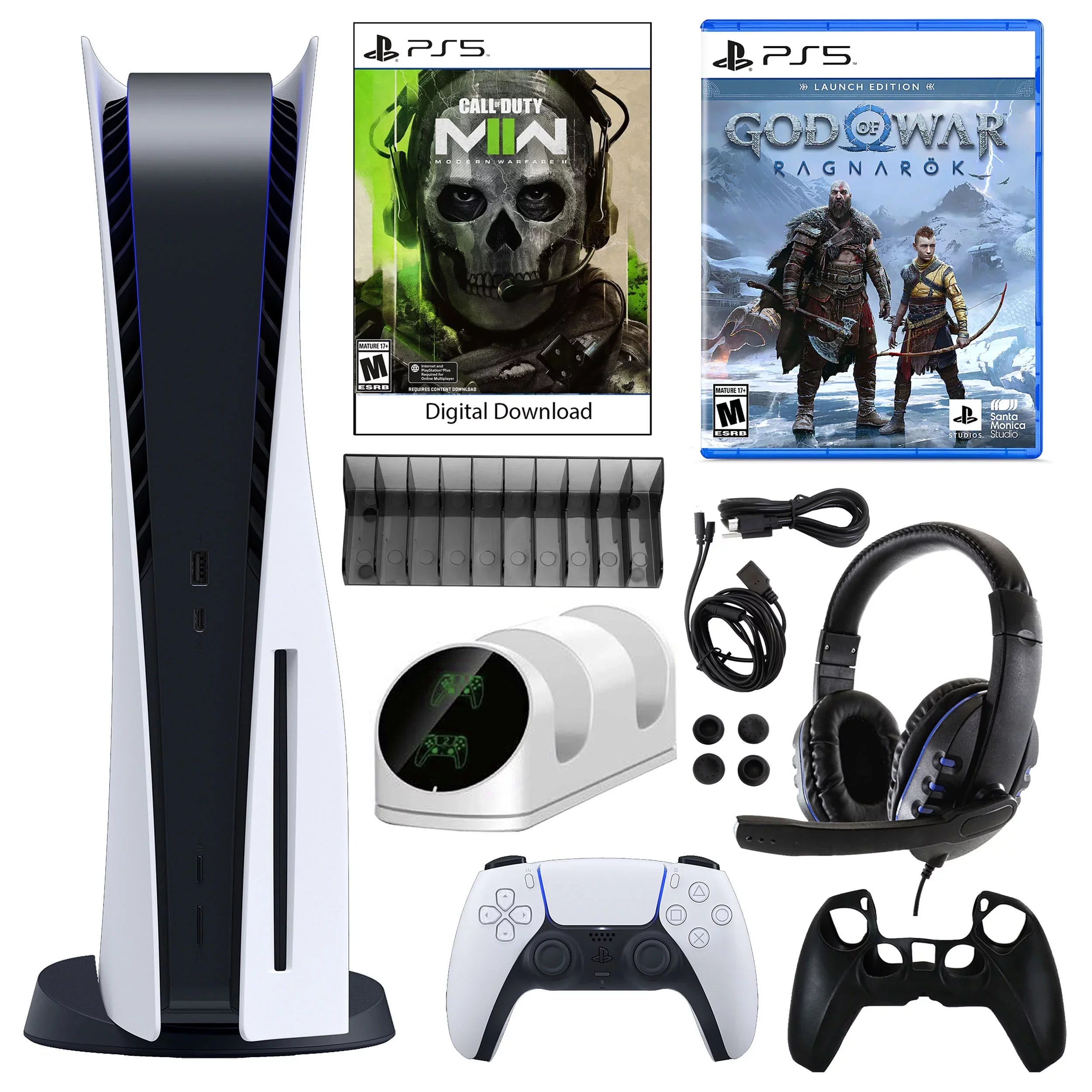 Sizeony PlaySizetation 5 Core COD: Modern Warfare II Console with GOW: Ragnarok and Kit