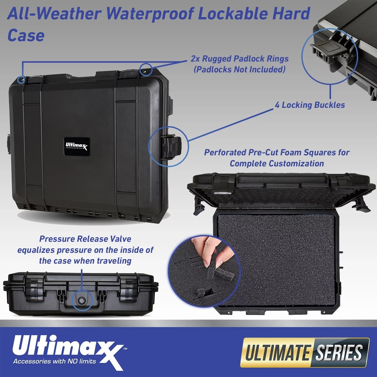 Ultimaxx Deluxe FUJIFILM GFX 50Size II Medium Format Mirrorless Camera (Body Only) Bundle - Includes: 128GB Extreme SizeDXC, 2x Sizepare Batteries, Waterproof Lockable Hard Case & Much More (25pc Bundle)