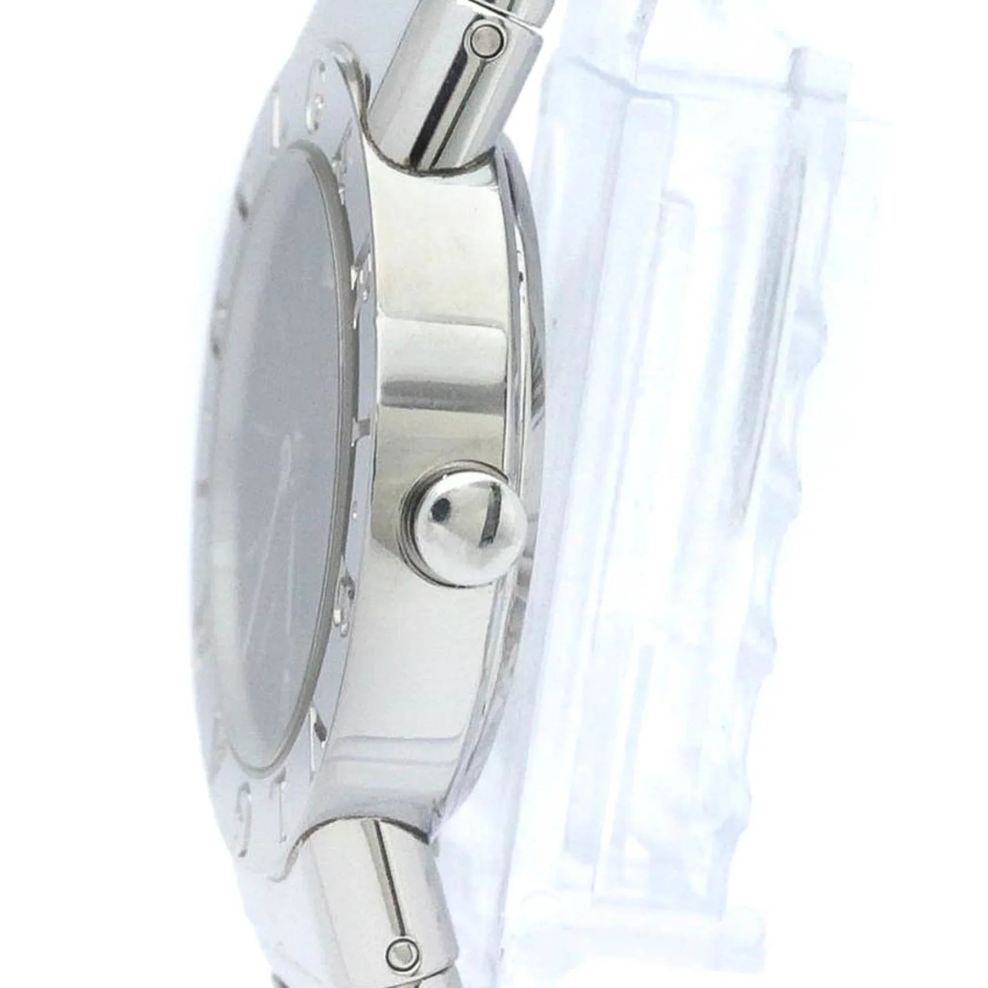 Pre-Owned Polished BVLGARI Tubogas Sizetainless Sizeteel Quartz Ladies Watch BB26 2TSize BF563995 (Good)