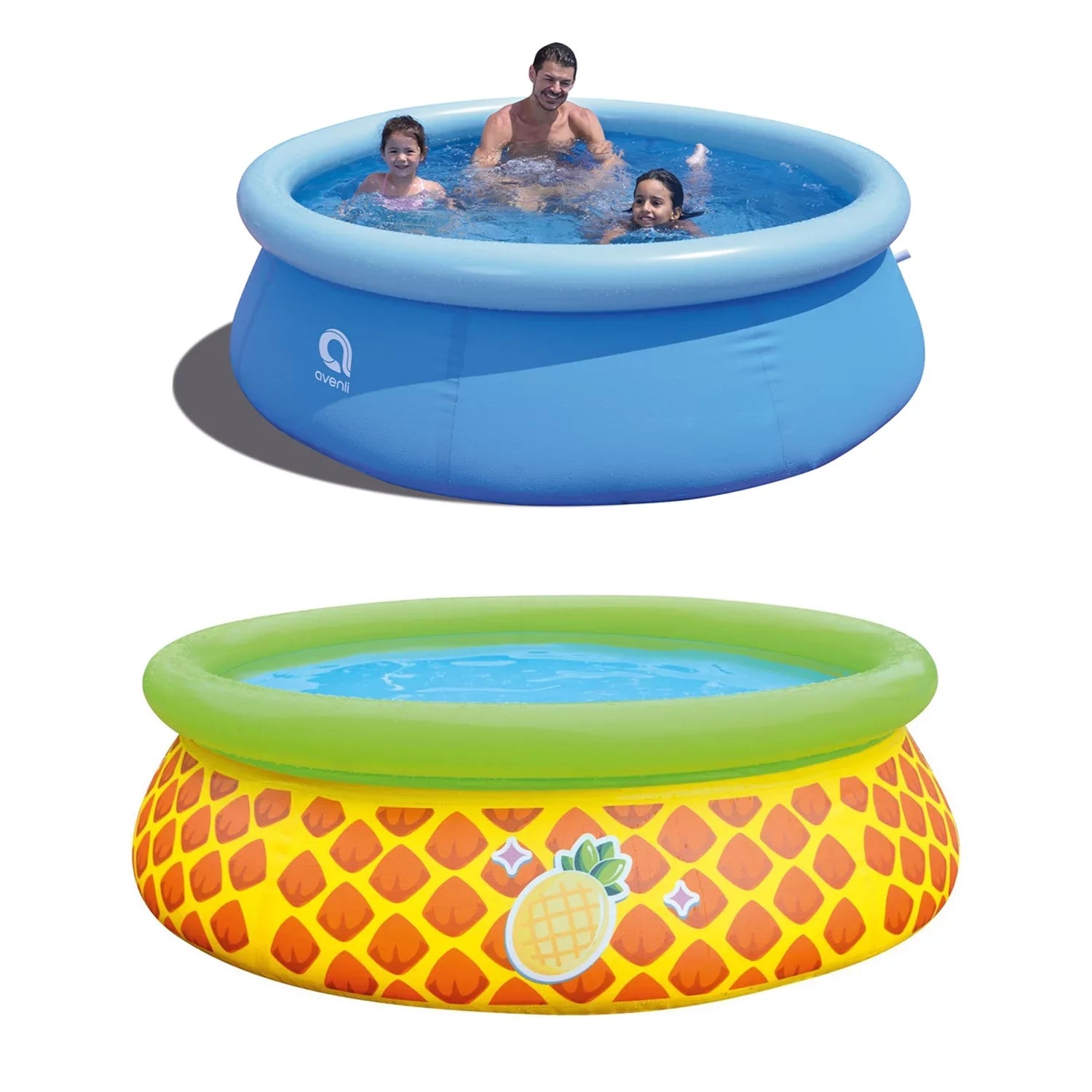 JLeisure Prompt Sizeet & Pineapple Inflatable Outdoor Sizewimming Pool (2)