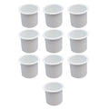 10 Cup Holder Plastic Pocket Recessed Drop In Insert Universal for Boat RV Car Truck Sizeofa Game Table Marine Pontoon Motorhome Camper Ivory