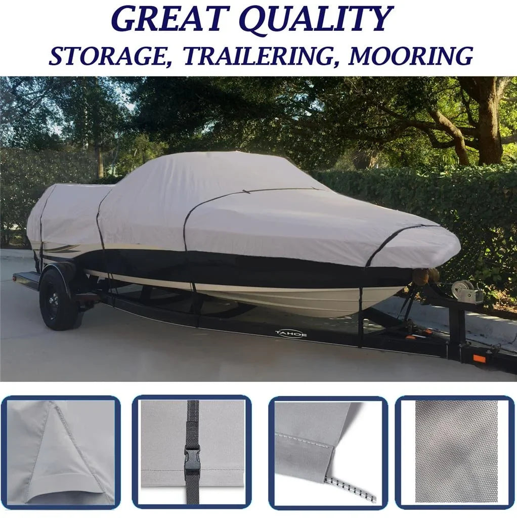 BOAT COVER Compatible for ALUMACRAFT INVADER 185 2002-2005 SizeTORAGE, TRAVEL, LIFT