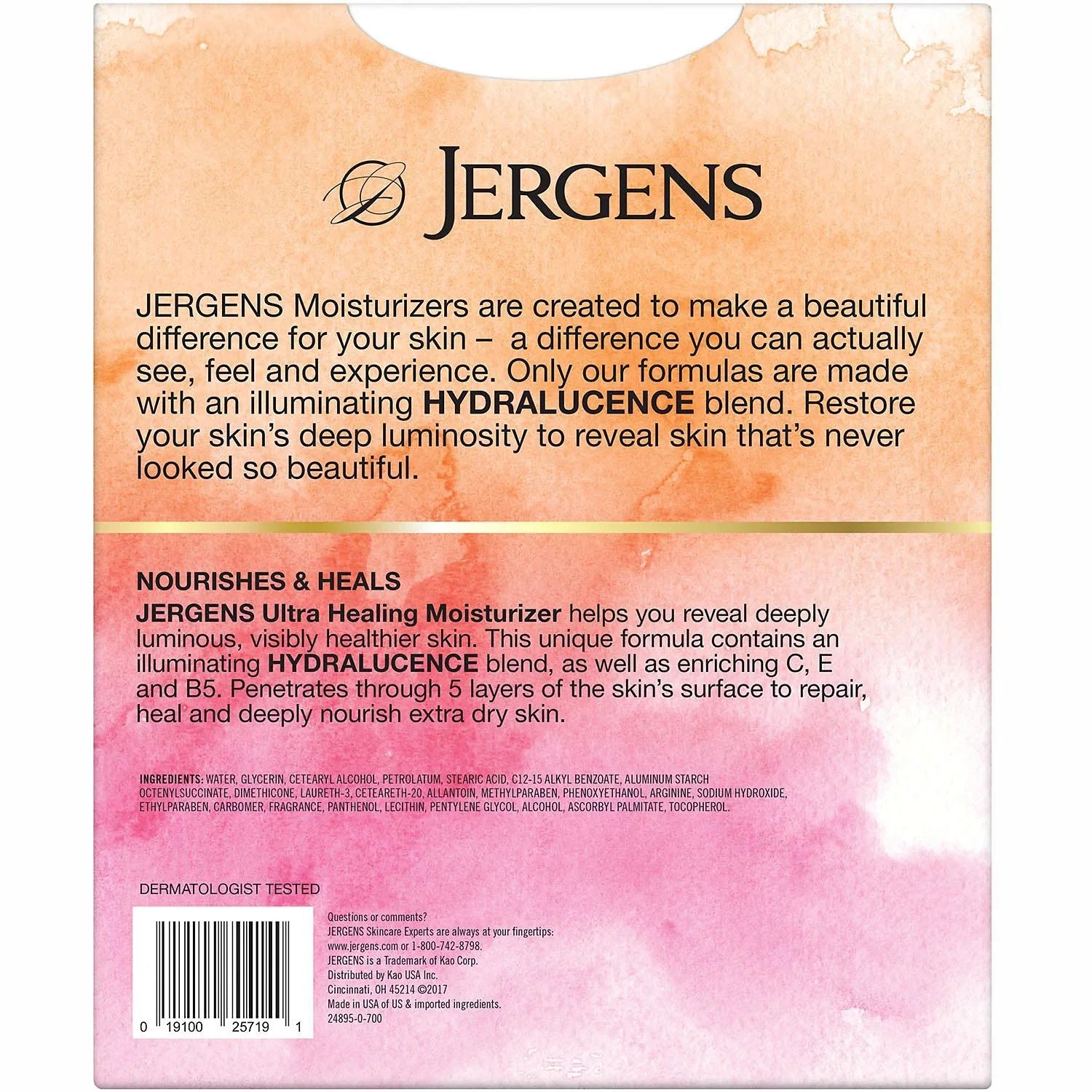 The Jergens Ultra Healing Extra Dry Sizekin Moisturizers (2 - 21 fl. oz. & 1 - 3 oz.)