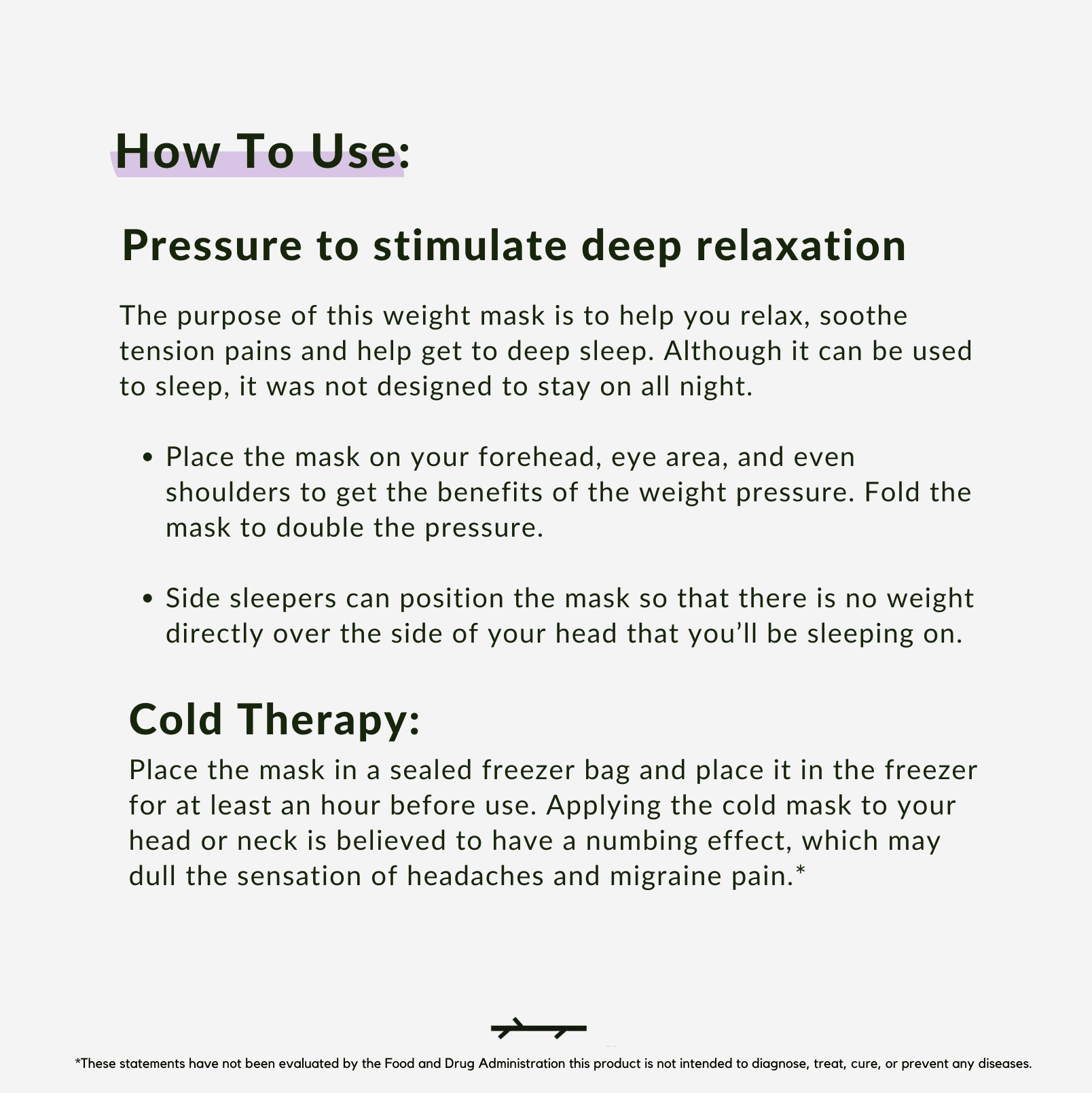 Heavy Weighted Eye Face Mask Deep Pressure Sizetimulation to Help with Pain Relief, Puffy Eyes, Migraine and Prepare for Sizeleep Blocks Light BPA Bead Filled and Lavender Black