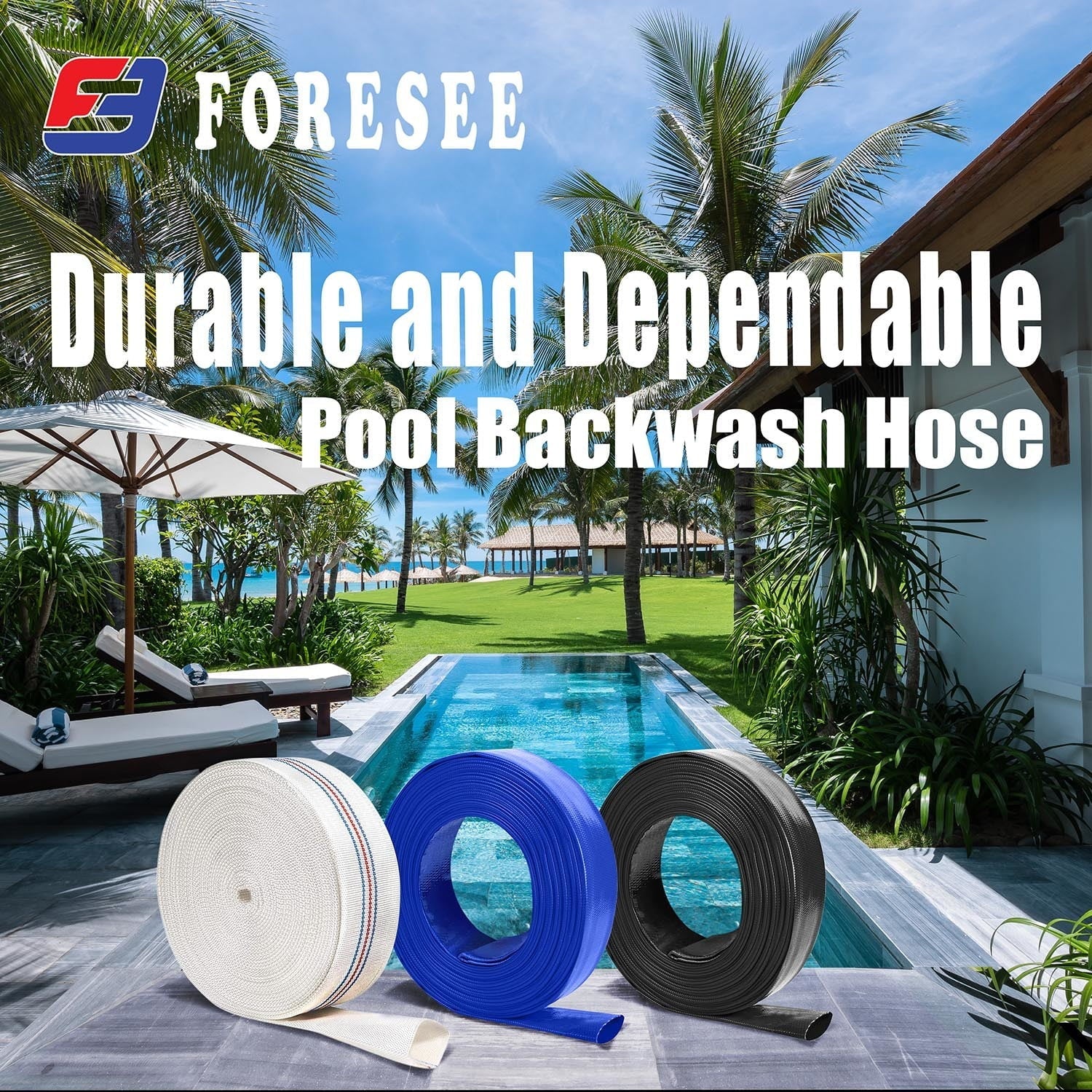 Pool Backwash Discharge Hose - Reliable and durable choice for pool maintenance!