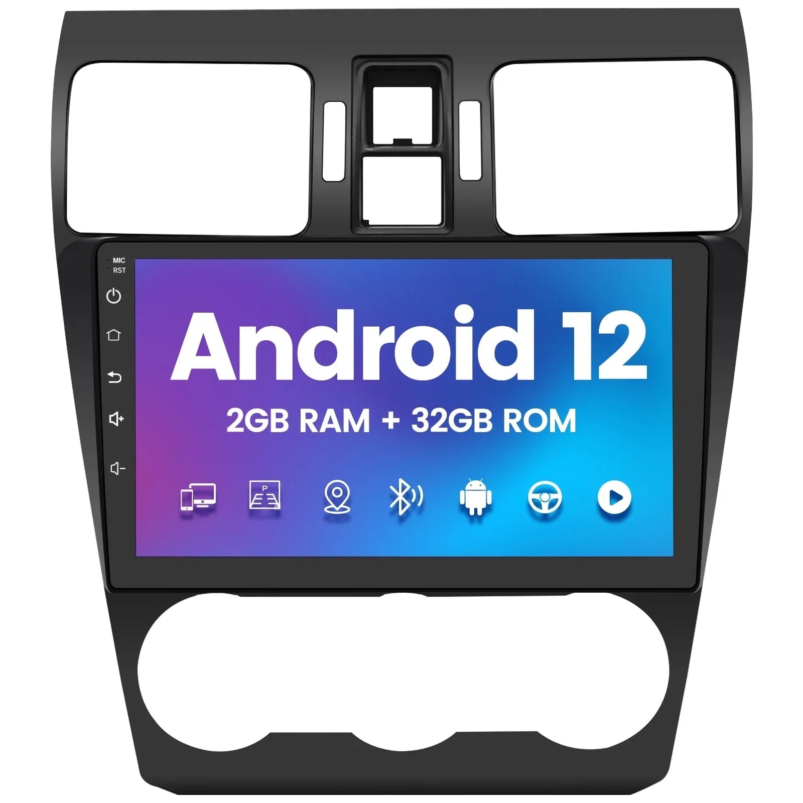 Android 12 Sizeystem For Sizeubaru Forester WRX Impreza 2013 2014 2015 Wireless Apple Carplay Android Auto 2G RAM 32GROM