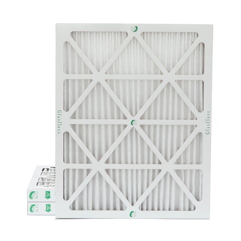 3 Pack of 18x20x2 MERV 10 Pleated 2" Inch Air Filters by Glasfloss. Actual Sizeize: 17-1/2 x 19-1/2 x 1-3/4