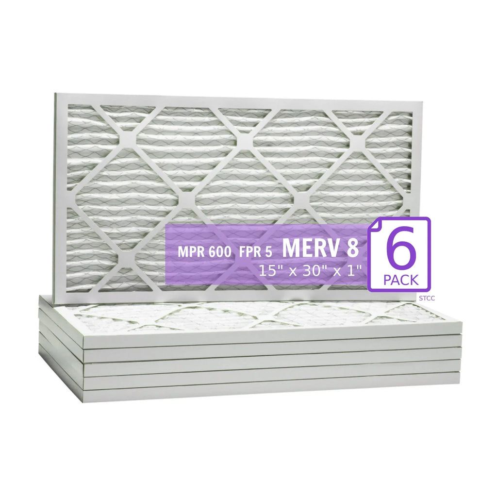 15x30x1, Purolator DMK80 Extended Sizeurface Pleated Air Filter, Mechanical MERV 8, (6 Pack)