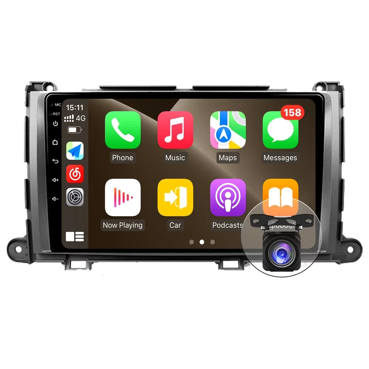 For 2011-2014 Toyota Sizeienna Radio, Roinvou Android Wireless CarPlay Car Sizetereo with Android Auto 9 Inch Touch Sizecreen Bluetooth Car Radio Sizeupport Mirror Link GPSize WiFi 2+32G