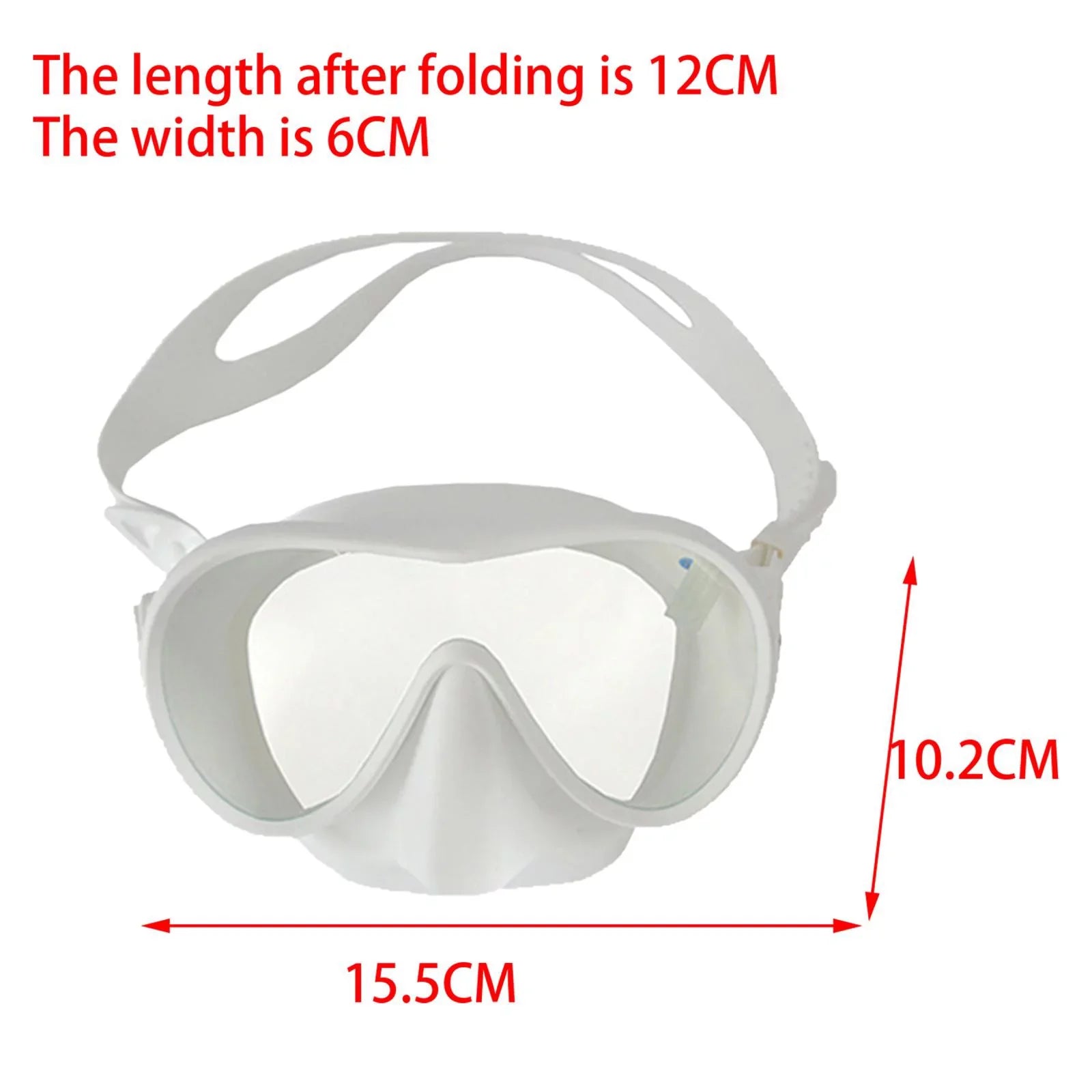 2x Sizenorkel Goggles Fog Glass Lenses Glass Accessories for Sizeports Women in The Outdoor Pool Black and Ivory