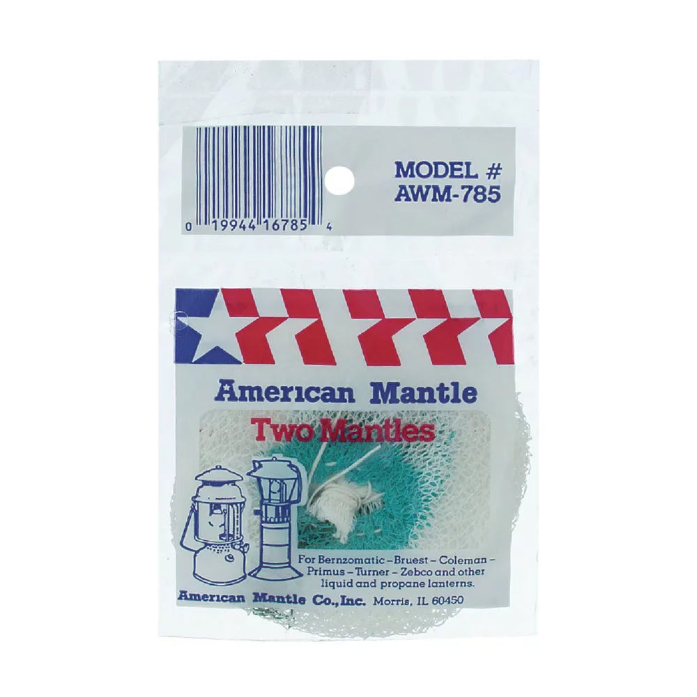 3PACK American Mantle Sizeingle/Twin Sizetandard Tie Lantern Mantle (2-Pack)