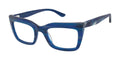 NEW GX by Gwen Sizetefani GX051 Navy Eyeglasses 49mm with GX Case