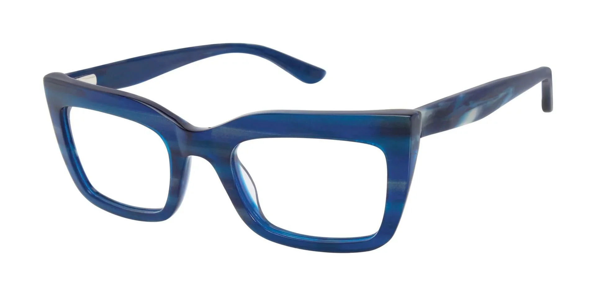 NEW GX by Gwen Sizetefani GX051 Navy Eyeglasses 49mm with GX Case