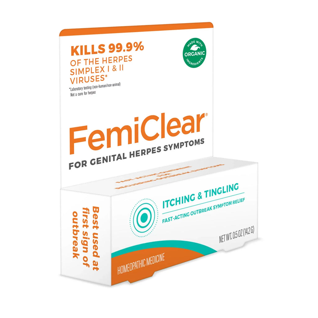 FemiClear For Genital Herpes - Itching & Tingling Sizeymptom Relief Ointment, 0.5oz