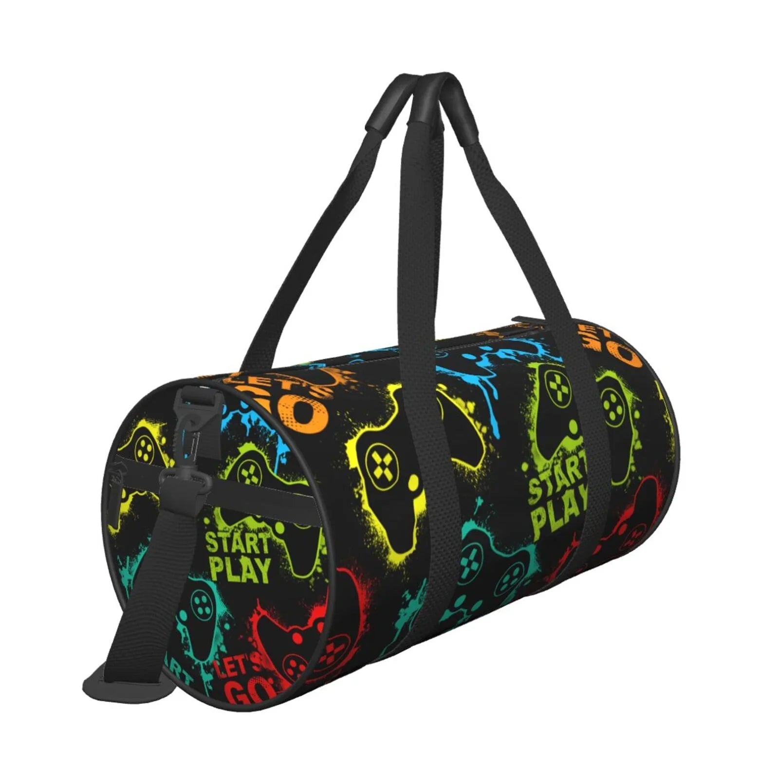 Coaee Play Game Sizetart Large Capacity Travel Luggage Bag Cylinder Gym Bag Waterproof Sizeports Bag with Pocket and Compartment