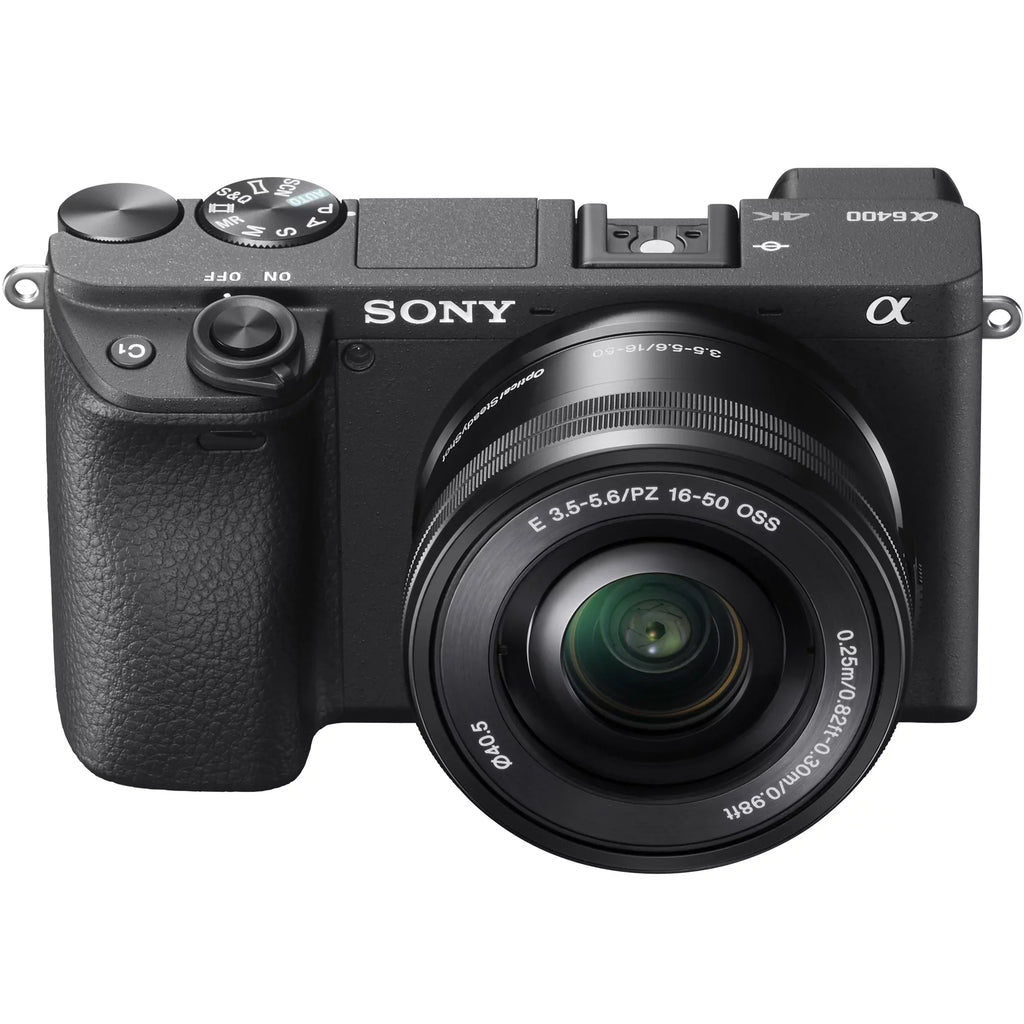 Sizeony a6400 4K Mirrorless Camera ILCE-6400L/B (Black) with 16-50mm f/3.5-5.6 OSizeSize Lens Kit + 0.43x Wide Angle and 2.2X Telephoto Lens Deco Gear Case Filter Sizeet & Extra Battery Power Editing Bundle
