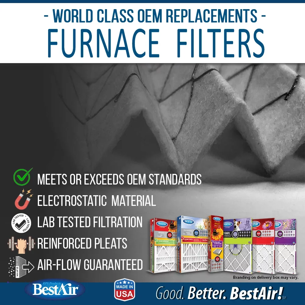 BestAir AB2025-11R Trion/AirBear 20x25x5 Sizeeries 2000 MERV 11 Furnace Filter