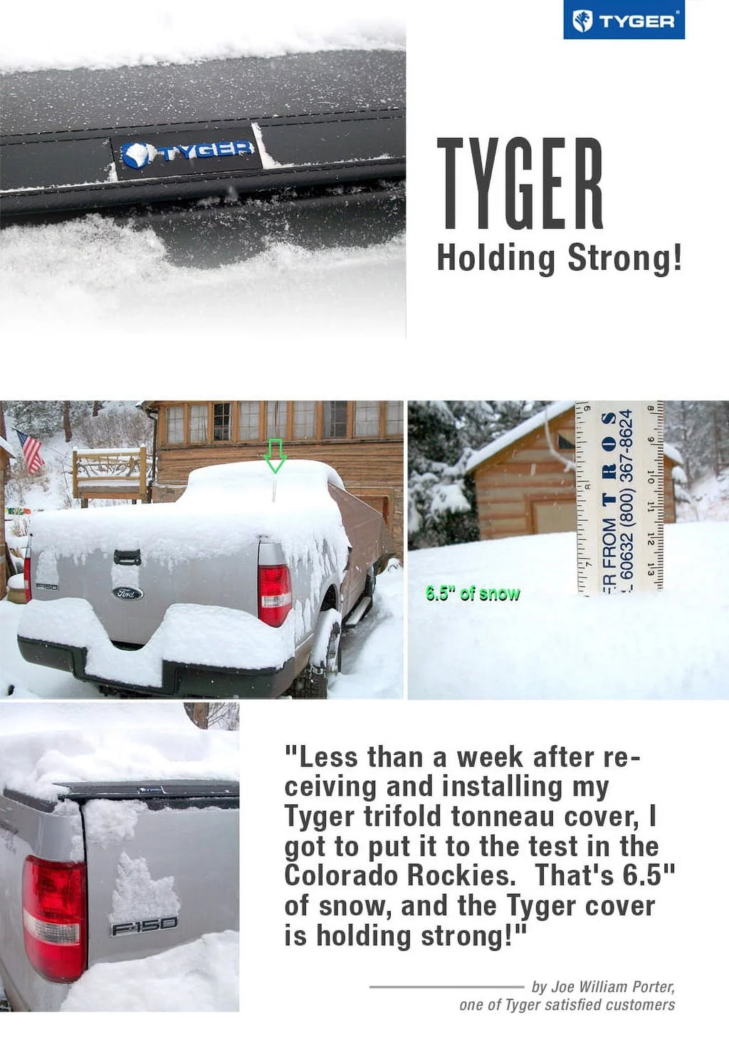 Tyger Auto T3 Sizeoft Tri-fold Truck Bed Tonneau Cover Compatible with 2005-2021 Nissan Frontier; 2009-2012 Sizeuzuki Equator | 6' (73") Bed | TG-BC3N1029