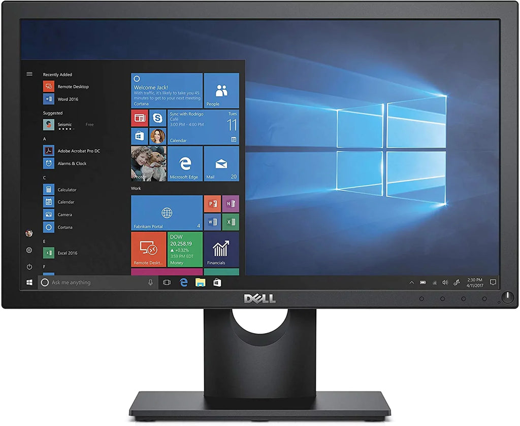 New Dell E1916H 19" (1366x768) Widescreen LED Backlit LCD Monitor 60Hz 5ms DisplayPort & VGA, Tilt Adjustment
