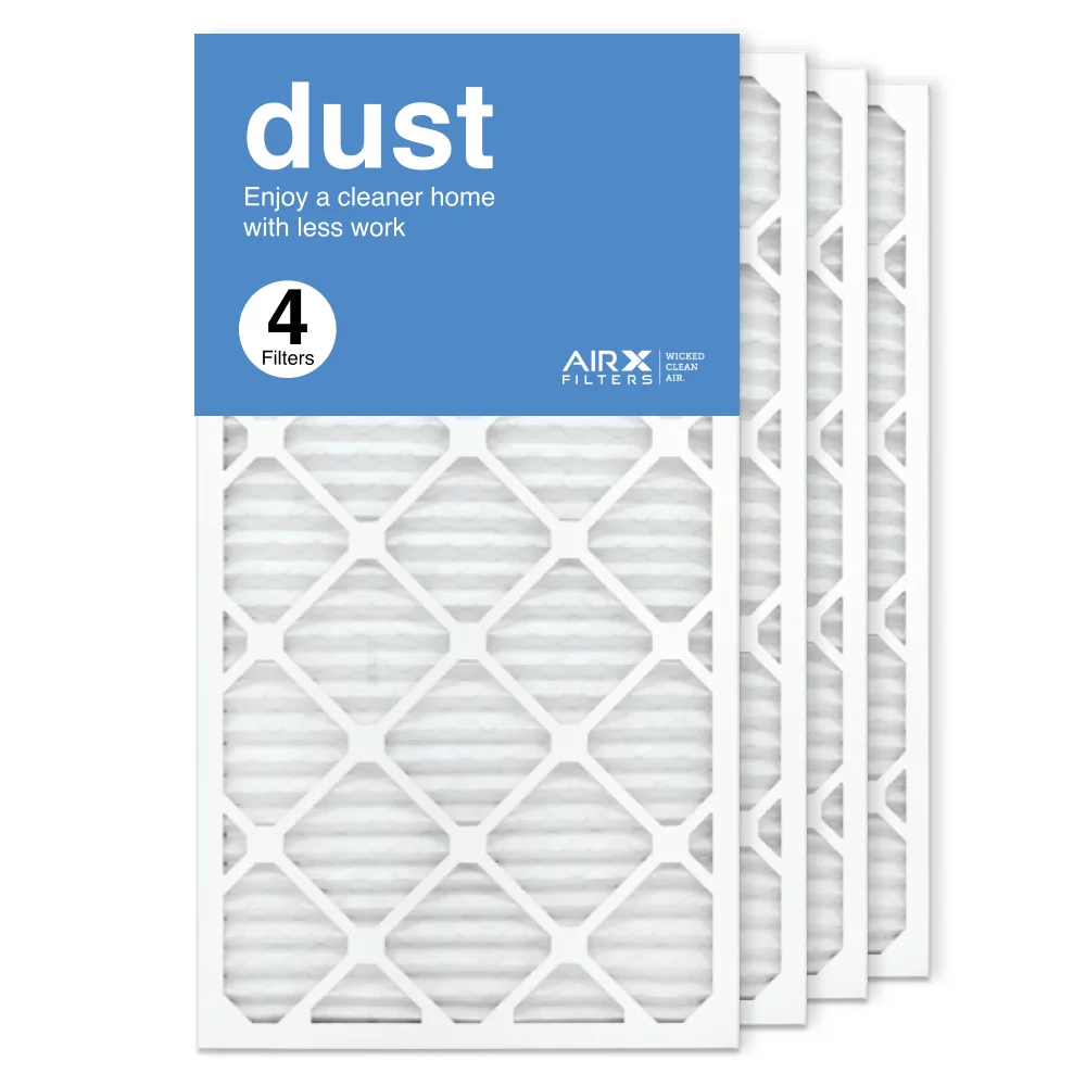 AIRx Filters 16x30x1 Air Filter MERV 8 Pleated HVAC AC Furnace Air Filter, Dust 4-Pack Made in the USizeA