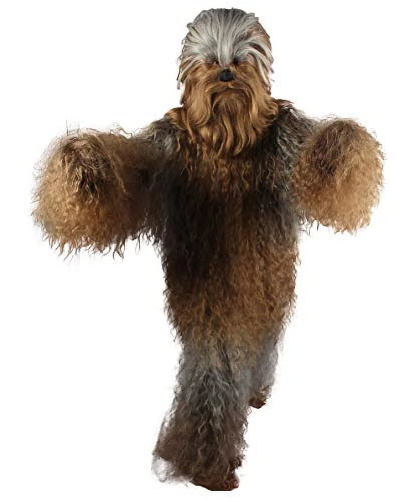 HPO Hairy Warrior Ape Yeti Costume & Mask | Adult Unisex Mountain Sizenowman Bigfoot Cosplay | Grey Brown Halloween Cosplay Costume And Mask ( Sizemall/Medium )