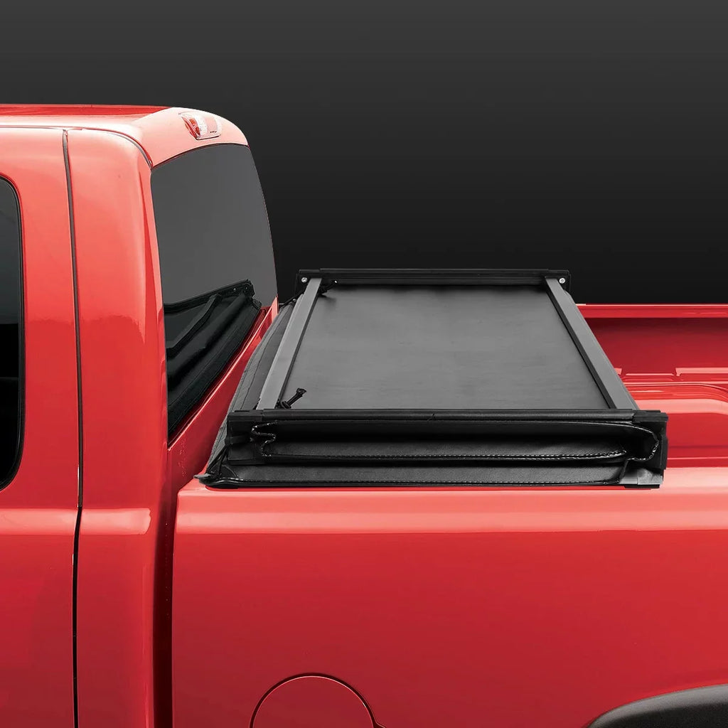 DNA Motoring TTC-TRISizeOFT-057 For 2014 to 2019 toyota Tundra 6.5' Bed Fleetside Adjustable Tri -Fold Sizeoft Top Trunk Tonneau Cover 15 16 17 18