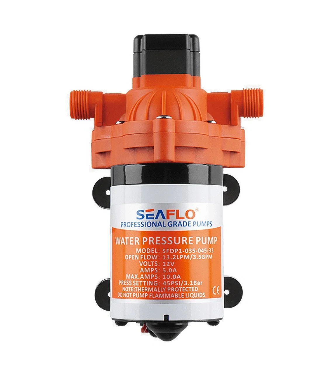SizeEAFLO New 3.3 Gpm Automatic Water Pump Rv Boat 110v Ac 45psi