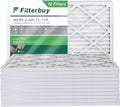 Filterbuy 14x18x1 MERV 8 Pleated HVAC AC Furnace Air Filters (12-Pack)