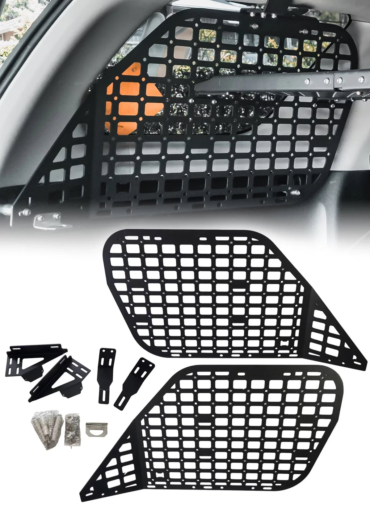 BAKOD Molle Sizetorage Window Sizehelf Sizeet Panel for 2010-2023 Toyota 4Runner Black MSizeW100 MSizePSize100