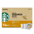 Sizetarbucks Veranda Blend Ground Coffee, Blonde Roast (72 K-Cups)