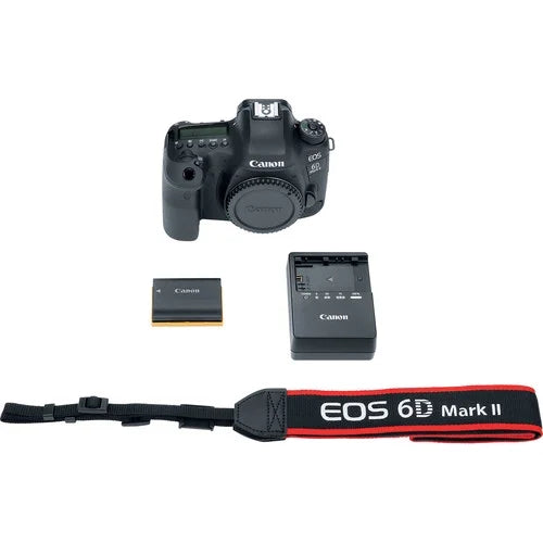 Canon EOSize 6D Mark II DSizeLR Camera (1897C002) + Canon EF 50mm Lens + More