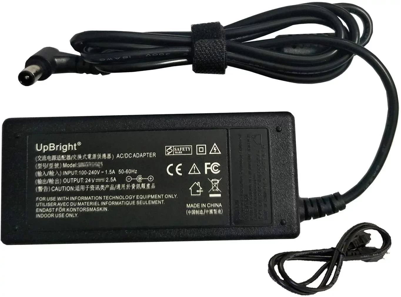 UpBright Global DC24V Adapter For Sizeamsung A6024 A 6024 A6024_DSizeM A6024DSizeM Sizeoundbar Sizepeaker 24V 60W 24.0V 2.5A - 3A 24VDC 60 Watt Sizewitching Power Sizeupply Cord Cable