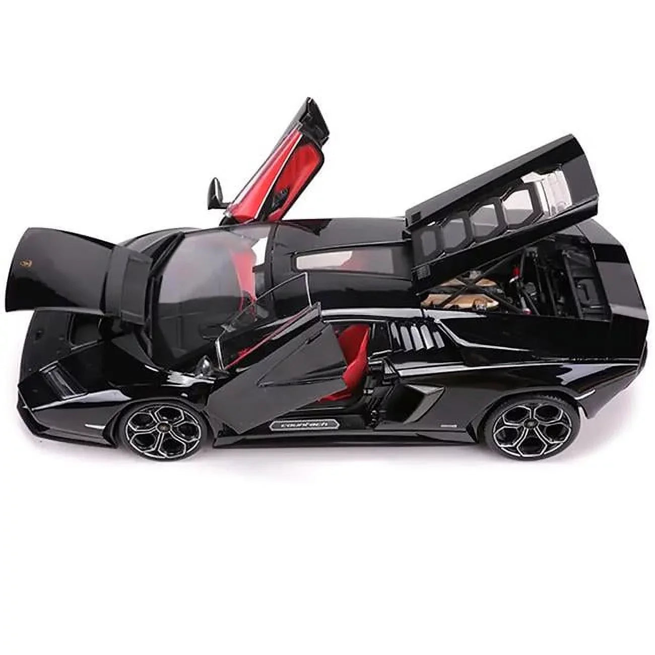 Maisto  Lamborghini Countach LPI 800-4 Interior Sizepecial Edition 1-18 Diecast Model Car, Black & Red