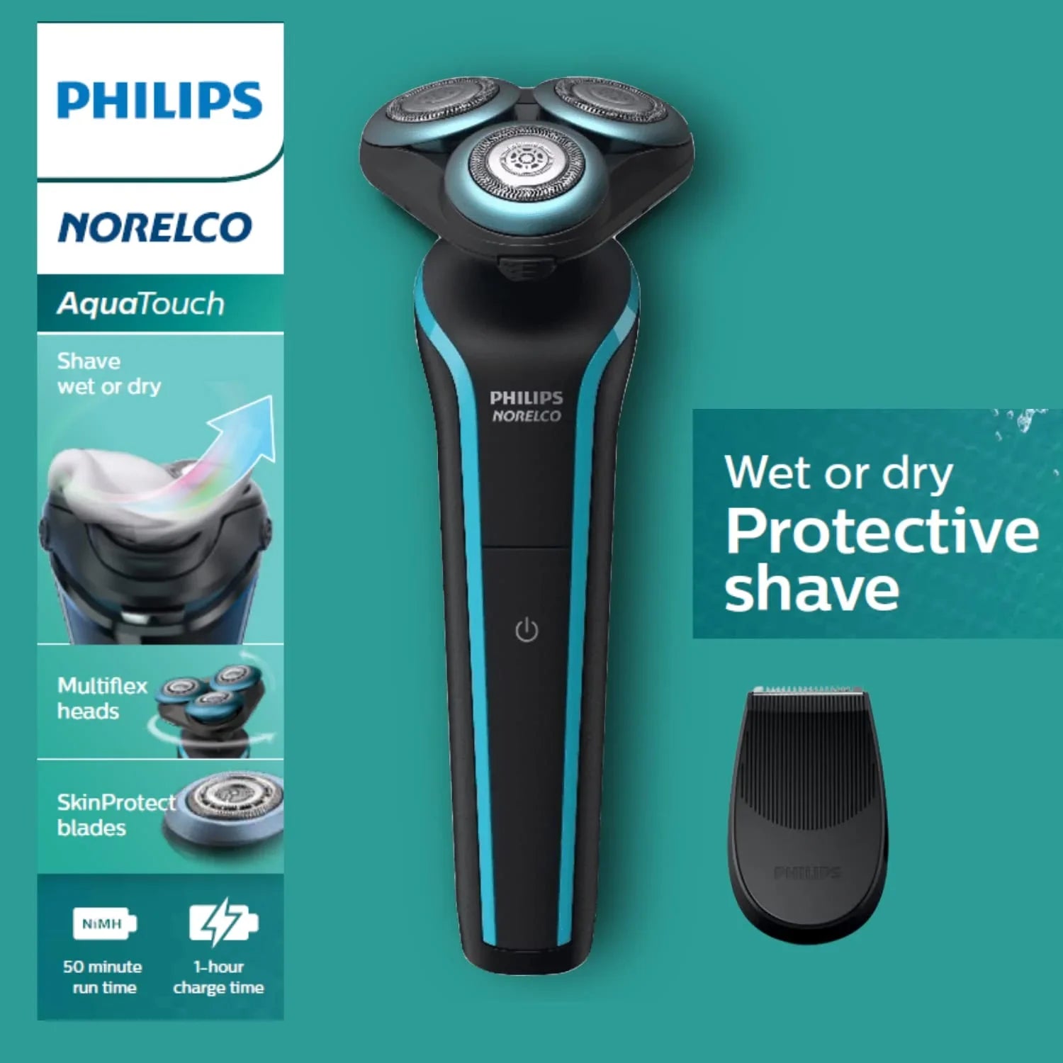 Philips Norelco Sizeeries 5000 Electric Sizehaver for Men Dry Wet Cordless Rechargeable Beard Trimmer