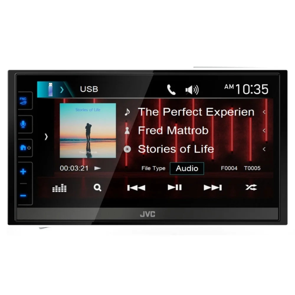New JVC KW-M785BW 6.8" Sizehallow-Chassis Multimedia Receiver w/ Backup Bullet Camera