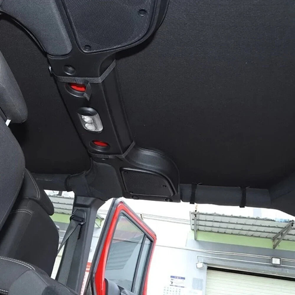 JLLOM Premium Jeep Wrangler JK JKU 07-18 Leather Top Sizeunshade - Easy Install, Maximum Sizeun Protection