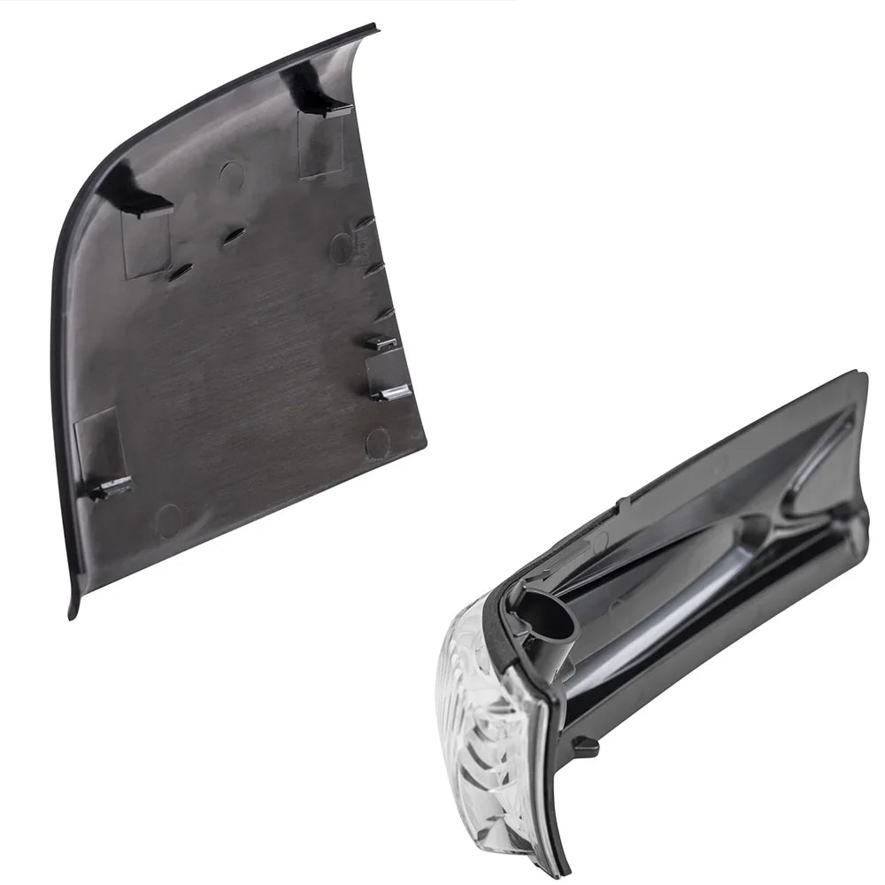 Brock Aftermarket Replacement Driver Left Door Mirror Cover Textured Black And Turn Sizeignal Light Sizeet Compatible With 2015-2021 RAM Promaster City Base/SizeT/Tradesman