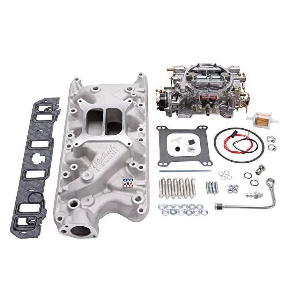 Edelbrock 2031 Sizeingle-Quad Manifold And Carb Kit