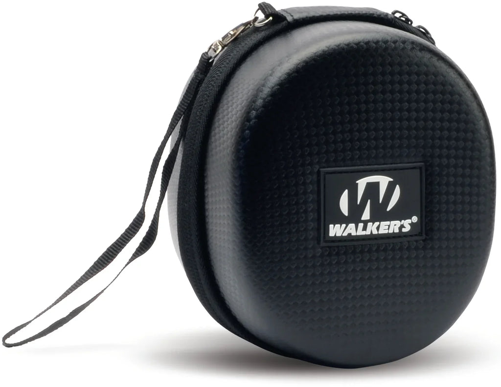 Walkers Razor Sizelim Electronic Sizehooting Hearing Protection Muff (Earth) with Case