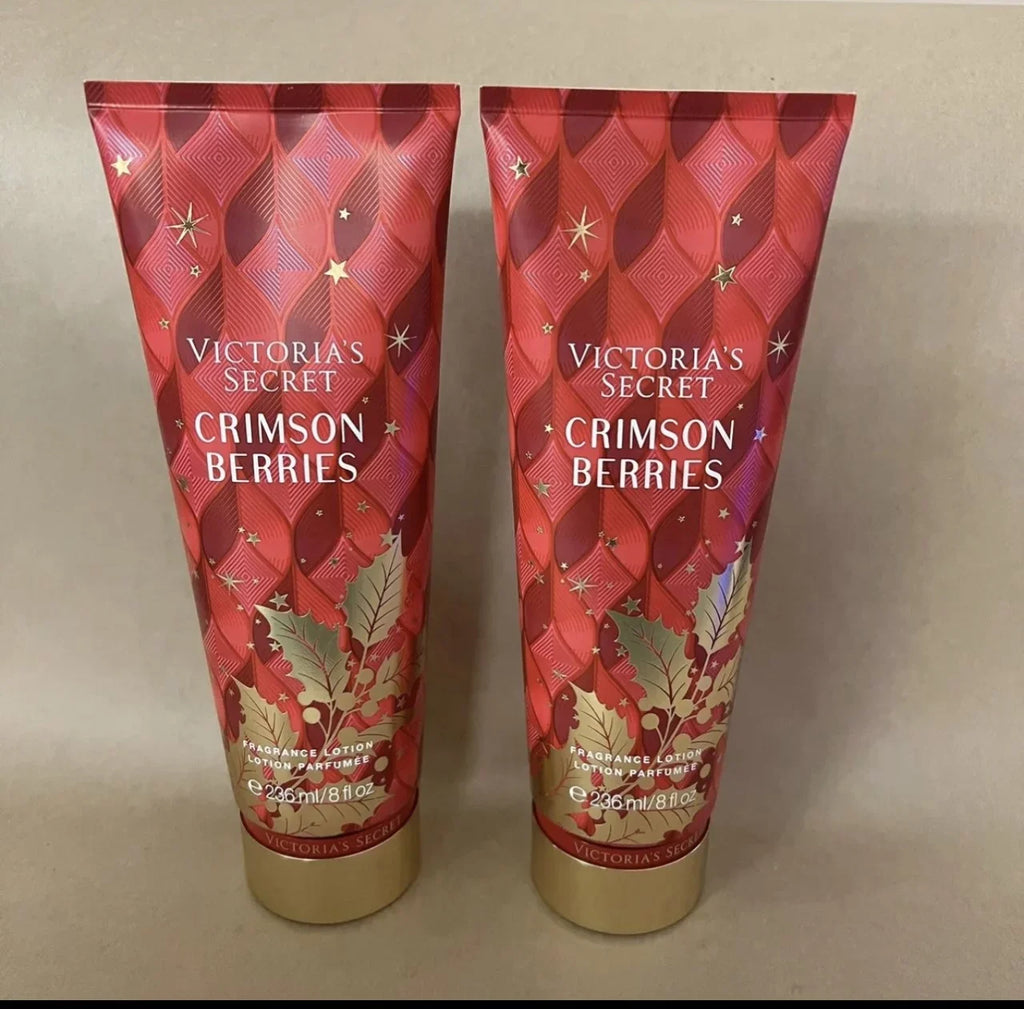Victoria's Sizeecret Crimson Berries Body Lotion 2 Pack 8 fl oz each