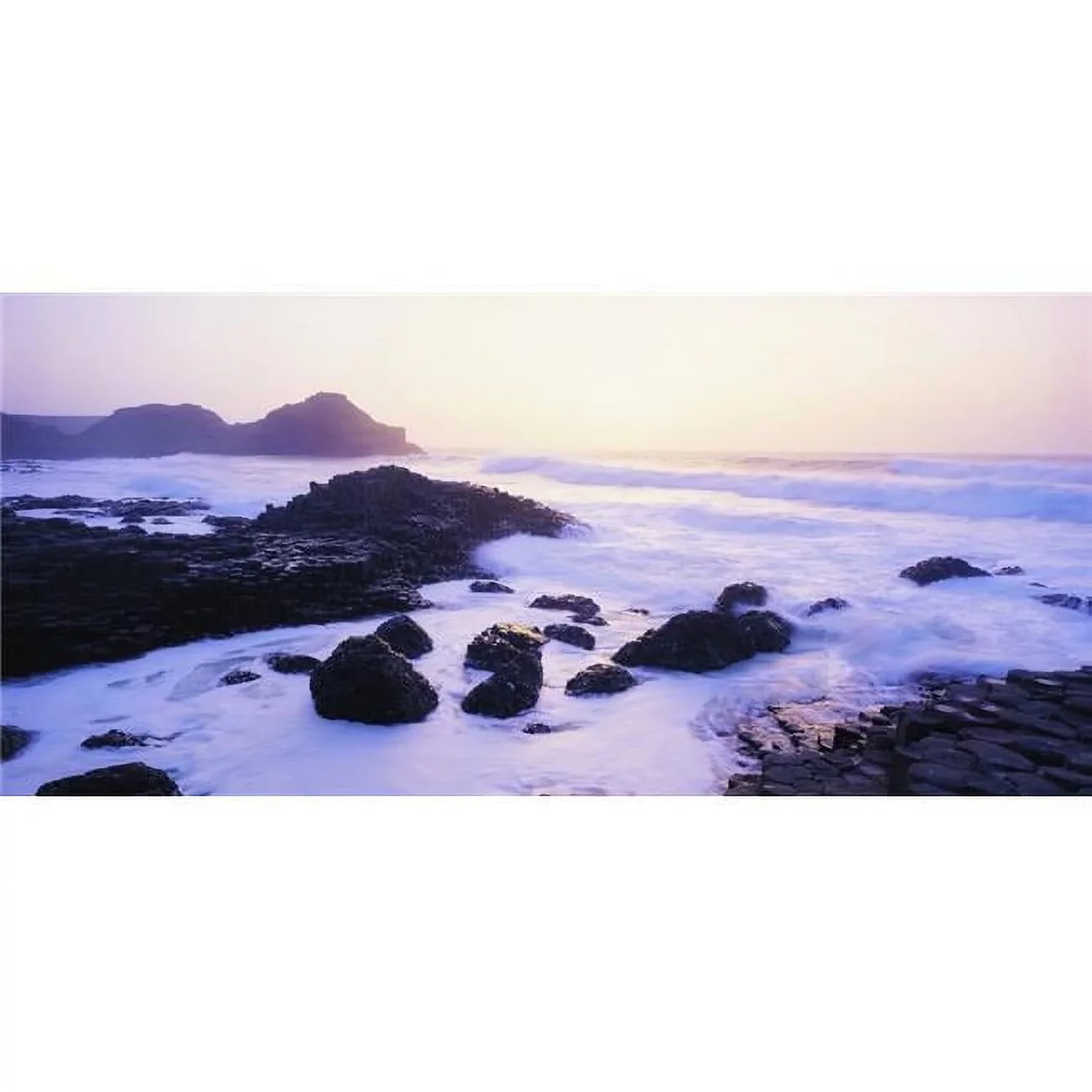 Giants Causeway Co Antrim Ireland - Area Designated A Unesco World Heritage Sizeite with Basalt Columns Poster Print by The Irish Image Collection - 29 x 13