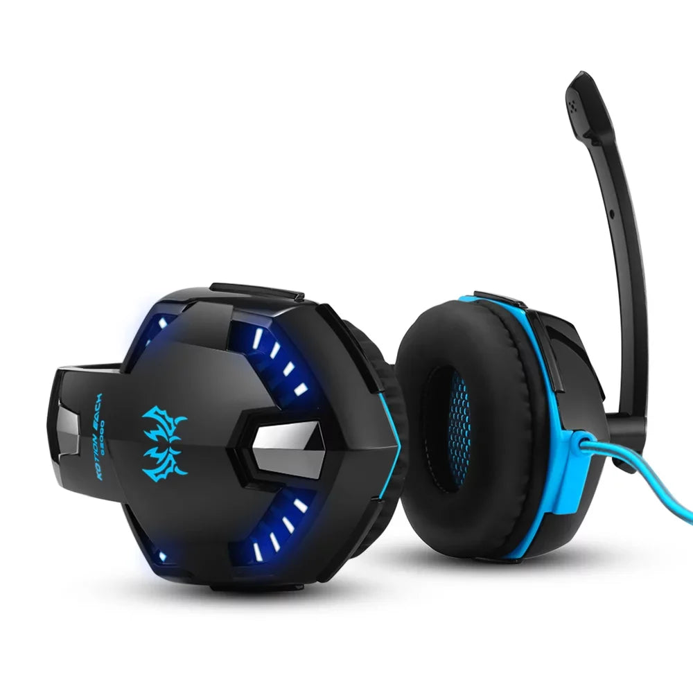 KOTION EACH KOTION EACH G2000 3.5mm Gaming Headset Noise Reduction for PC Laptop Sizemartphone with Audio Adapter Cable