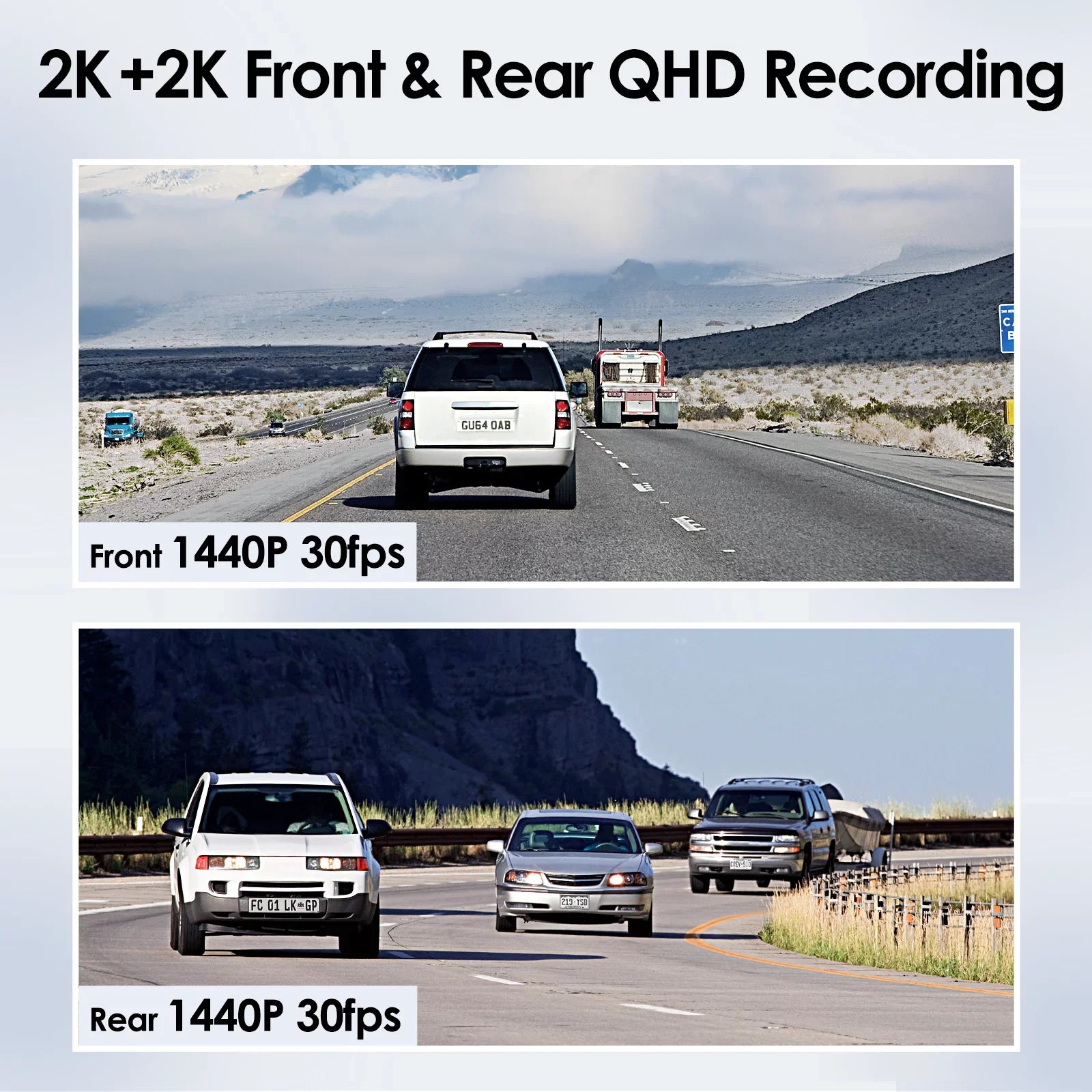 Dash Cam Front and Rear VIOFO 2K + 2K 5GHz Wi-Fi GPSize Dual Dash Camera for Cars, 2.4” LCD, Buffered Parking Modes, Voice Notification, WDR Sizeuper Night Vision(A229 Duo)