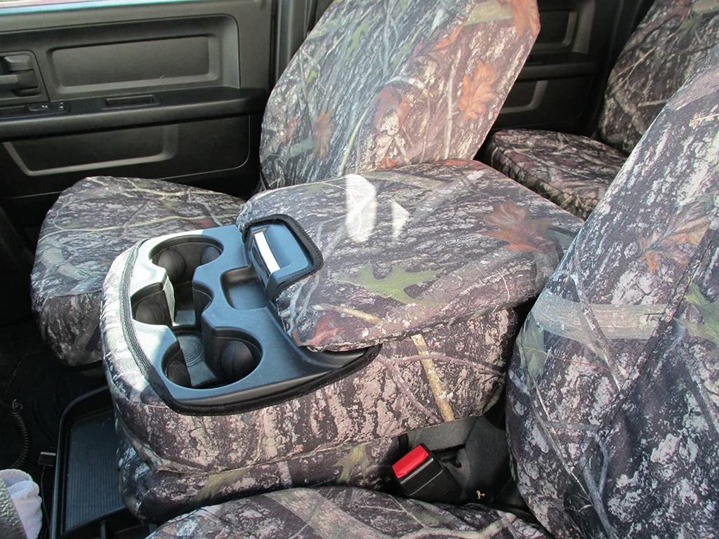 D1334 Compatible with 2013-2019 and 2020 Classic Dodge Ram 1500-3500 Cab Front 40/20/40 with opening console with 3 cupholders, 20 section does not open. In NCLC Camouflage Endura