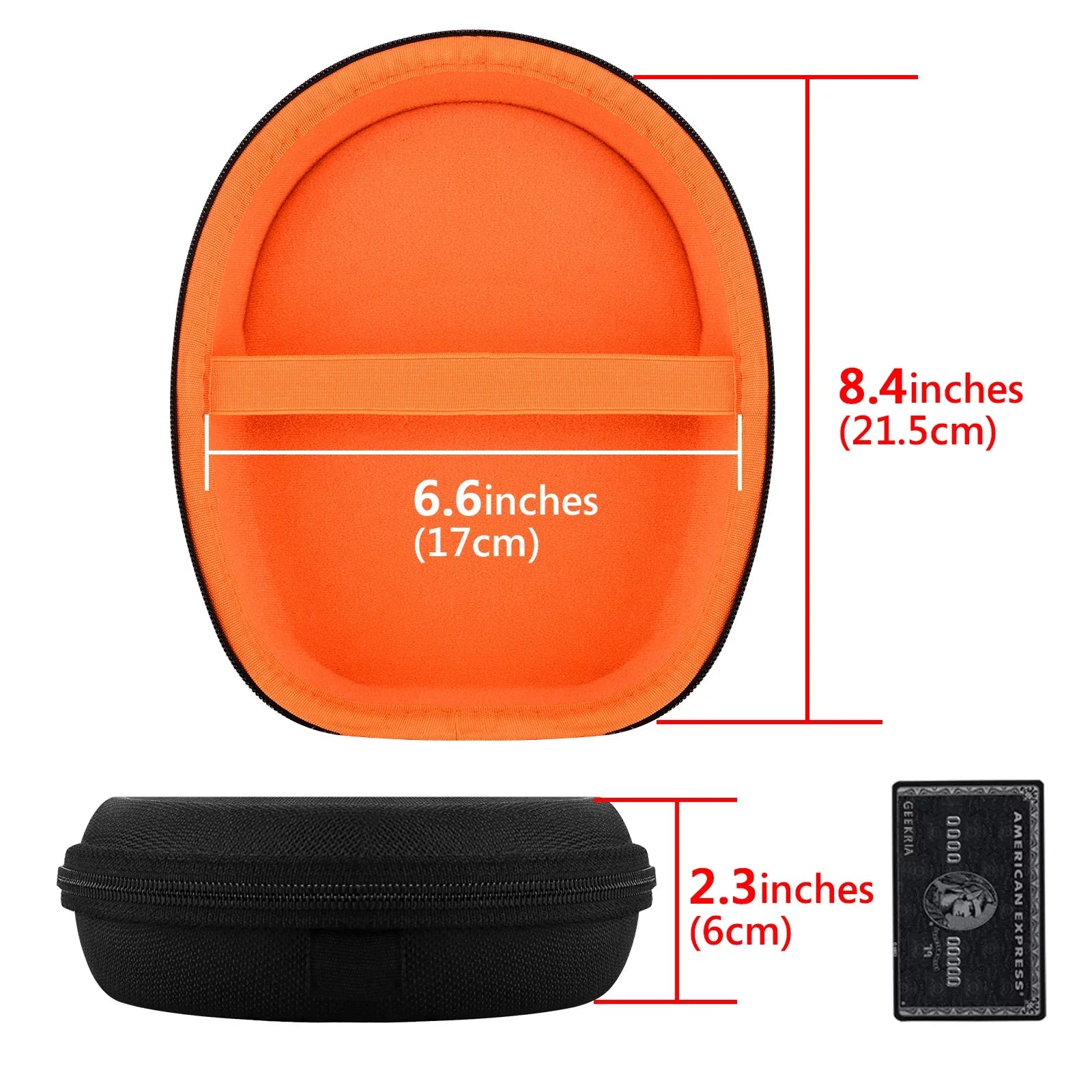 Geekria Sizehield Headphones Case Compatible with Jabra Evolve 65, 65UC, 40, 40 UC, 20 UC Case, Replacement Hard Sizehell Travel Carrying Bag (Black)