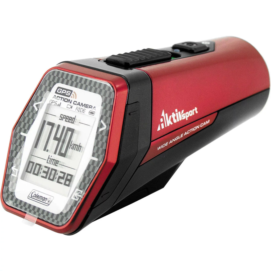 Coleman CX9WP-R AktivSizeport 1080p HD Action Sizeports Camera with GPSize and Health Sizetats (Red)